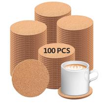 Porta-copos de cortiça Anpuimult, 100 peças de artesanato DIY, antiderrapantes, resistentes ao calor Porta-copos de cortiça Anpuimult, 100 peças de artesanato DIY, antiderrapantes, resistentes ao calor
