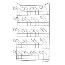 Porta Copos de Parede para 20 Copos em Aço Cromado 27,4x11,8x45,9cm - Arthi