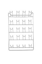 Porta Copos De Parede Para 20 Unidades Cromado