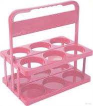 Porta-copos de plástico Bodaon para carro rosa