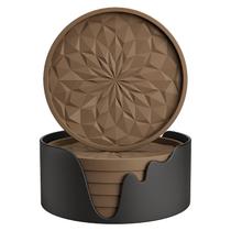 Porta-copos de silicone ME.FAN com suporte pacote com 6 para uso quente ou frio Porta-copos de silicone ME.FAN com suporte pacote com 6 para uso quente ou frio