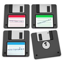 Porta Copos Disquete - Floppy Disk Porta Copos Disquete - Floppy Disk