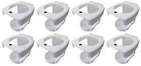 Porta Copos Dobrável P/ Barcos Lancha Veleiros Branco Kit 8