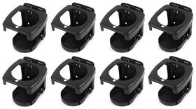 Porta Copos Dobrável P/ Barcos Lancha Veleiros Preto Kit 8