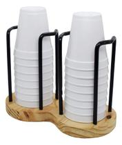 Porta Copos Duplo Organizador Suporte Dukap
