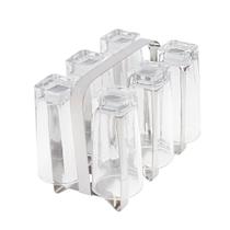 Porta Copos Em Aço Inox Para 6 Copos