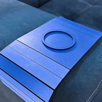 Porta Copos Esteira para Sofá em MDF 3mm azul 15x41cm Porta Copos Esteira para Sofá em MDF 3mm azul 15x41cm