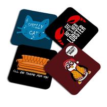 Porta copos Geek - Icons Friends 2.0 c/4peças