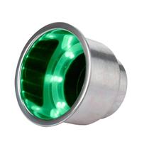 Porta Copos Iluminado de embutir led Verde Para Lancha 12V Porta Copos Iluminado de embutir led Verde Para Lancha 12V