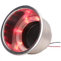 Porta Copos Iluminado de embutir Led Vermelho P/ Lancha 12V Porta Copos Iluminado de embutir Led Vermelho P/ Lancha 12V