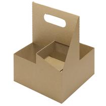 Porta Copos Karat para 4 Copos de Papel Kraft 200 unidades