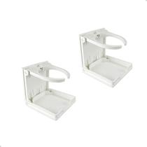 Porta Copos Latas Dobrável Branco Embarcações Mfx Kit Com 2