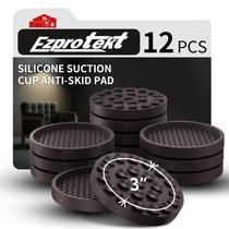 Porta-copos para móveis Ezprotekt 7,62 cm antiderrapantes, 12 peças, marrom escuro Porta-copos para móveis Ezprotekt 7,62 cm antiderrapantes, 12 peças, marrom escuro