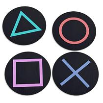 Porta Copos Ps5 Botões Controle Decorativo Gamer Lavável Porta Copos Ps5 Botões Controle Decorativo Gamer Lavável