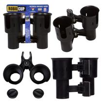 Porta-copos ROBOCUP preto para vara/vara de pescar, barco, praia