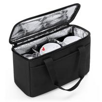 Porta-copos Trunab, reutilizável, para 3 xícaras, preto