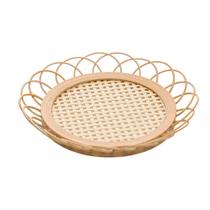 Porta Copos Wolff Tramato 11cm x 2cm Natural Rattan