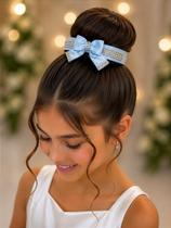 Porta Coque Belli Azul Bebê com Laço e Strass Porta Coque Belli Azul Bebê com Laço e Strass