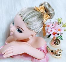 Porta Coque Belli Dourado com Laço e Strass Porta Coque Belli Dourado com Laço e Strass