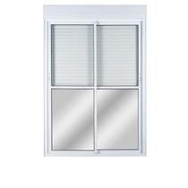 Porta Correr 2 Folhas Móveis Central Topsul com Persiana Integrada Controle Remoto 220x150cm Esquadr Branco Esquadrisul Porta Correr 2 Folhas Móveis Central Topsul com Persiana Integrada Controle Remoto 220x150cm Esquadr Branco Esquadrisul