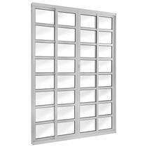 Porta Correr 4 Folhas Móveis Central com Travessa Topsul 210x150cm Esquadrisul Porta Correr 4 Folhas Móveis Central com Travessa Topsul 210x150cm Esquadrisul