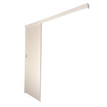 Porta Correr Branco Prime 90x210 C/kit Madeira Completa - JP PAES