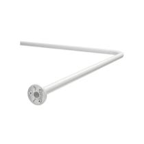 Porta Cortina Banheiro Box Varão Tubo Curvo De Aço Em L Porta Cortina Banheiro Box Varão Tubo Curvo De Aço Em L