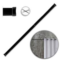 Porta Cortina Box Varão Universal Banheiro 0,90 Até 1,40m PR Porta Cortina Box Varão Universal Banheiro 0,90 Até 1,40m PR