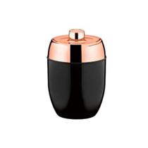 Porta cotonete algodao acquaset rose gold com preto - Forma