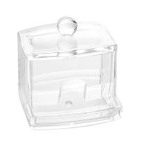 Porta Cotonete e Algodão de Acrílico 9,5x8x10cm Transparente Porta Cotonete e Algodão de Acrílico 9,5x8x10cm Transparente