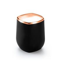 Porta Cotonete E Algodão Preto e Rose Organizador Banheiro Porta Cotonete E Algodão Preto e Rose Organizador Banheiro