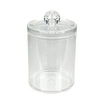 Porta Cotonetes Algodão C/Tampa Organizador Multiuso 11cm