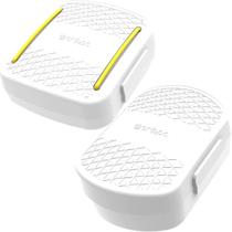 Porta Cotonetes com Elástico Interno e Saboneteira Portátil para Viagens Branco Crippa Porta Cotonetes com Elástico Interno e Saboneteira Portátil para Viagens Branco Crippa