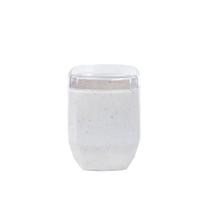 Porta cotonetes e algodão Max Diamante Bege Volcano