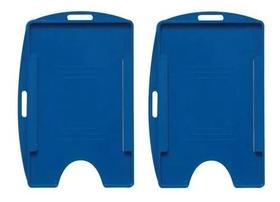 Porta Crachá Azul Sólido Universal Cassmar 100un