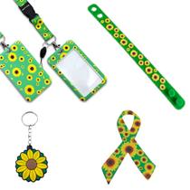 Porta Crachá Cordão, Acompanha Pulseira, Adesivo e Chaveiro Identificação para Doenças Oculta Porta Crachá Cordão, Acompanha Pulseira, Adesivo e Chaveiro Identificação para Doenças Oculta