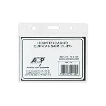 Porta crachá - horizontal - 70x100 mm - c/100 - acp