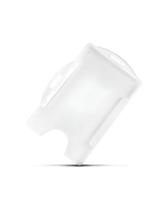 Porta Cracha Horizontal c/100 unid - Branco