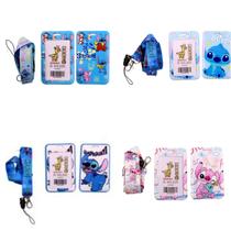 Porta crachá porta cartões documentos suporte para bilhete único com fita cordão estampado identificação oculta autismo