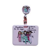 Porta-Crachá Retrátil Horizontal Com Clipe Para Enfermeiros E Médicos, Crachá De Identificação Para