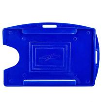 Porta Crachá Vertical e Horizontal Rígido Azul Royal 100un