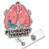 Porta-crachá ZBBFSCSB Respiratory Therapist Glitter retrátil 61 cm