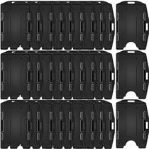 Porta-crachás Honoson de plástico rígido preto de 2 lados, 30 pacotes Porta-crachás Honoson de plástico rígido preto de 2 lados, 30 pacotes