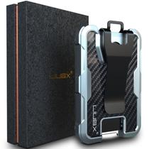 Porta Credencial Cartera LIUGX de Aluminio con Fibra de Carbono y Clip Porta Credencial Cartera LIUGX de Aluminio con Fibra de Carbono y Clip