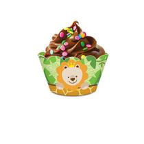 Porta Cupcake Bem Vindo a Selva - 8 unidades