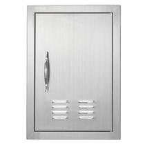 Porta de acesso para churrasco VEVOR 35,6x50,8cm em aço inoxidável ao ar livre