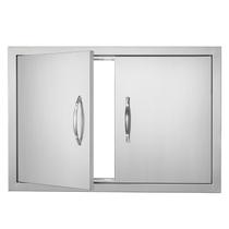 Porta de acesso para churrasco VEVOR 71,1x48,2 cm de aço inoxidável ao ar livre