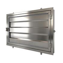 Porta de acesso para espaço de crawl em aço inoxidável 91x61 cm com fechadura