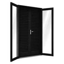 Porta de Aço Balcão 4 Folhas 215x120cm Facilitá Lucasa Porta de Aço Balcão 4 Folhas 215x120cm Facilitá Lucasa
