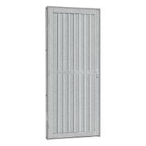 Porta de Aço Canelada Silver 61x215 R120 Abertura Direita Prata